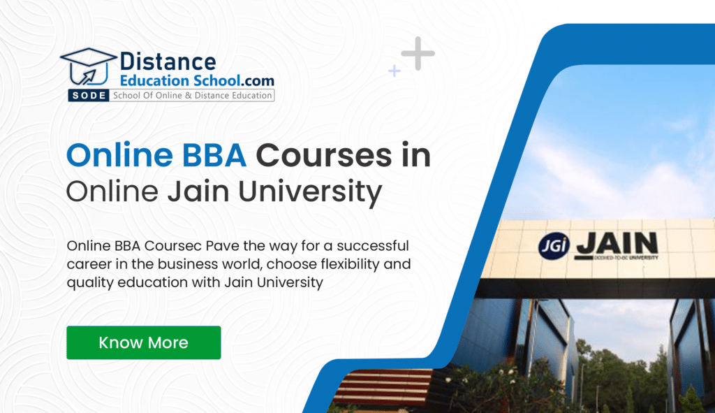 Online BBA Courses at Jain University